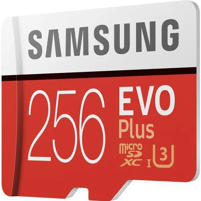 Alt view image 9 of 20 - Samsung EVO Plus 256 GB microSDXC - Class 10/UHS-I (U3) - 100 MB/s Read - 90 MB/s Write