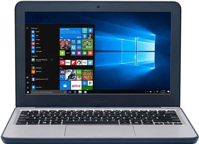 Alt view image 4 of 6 - ASUS Laptop VivoBook W202NA-YS02 Intel Celeron N3350 (1.1 GHz) 4 GB LPDDR3 Memory 64 GB eMMC Intel HD Graphics 500 11.6" Windows 10 S