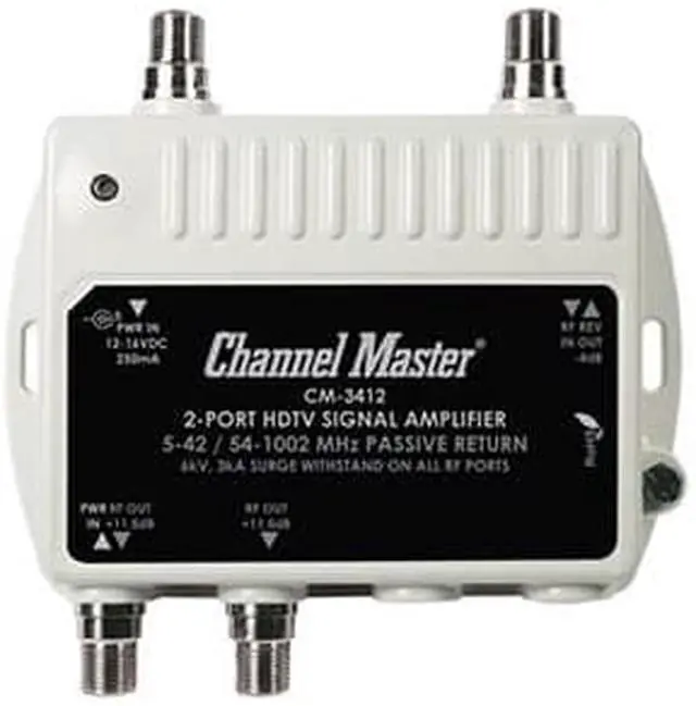 Alt view image 11 of 17 - Channel Master 3412 Ultra Mini Distribution Amplifier