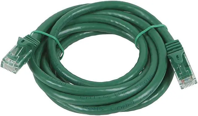 Alt view image 6 of 10 - Monoprice Flexboot Cat5e Ethernet Patch Cable - Network Internet Cord - RJ45, Stranded, 350Mhz, UTP, Pure Bare Copper Wire, 24AWG, 7ft, Green