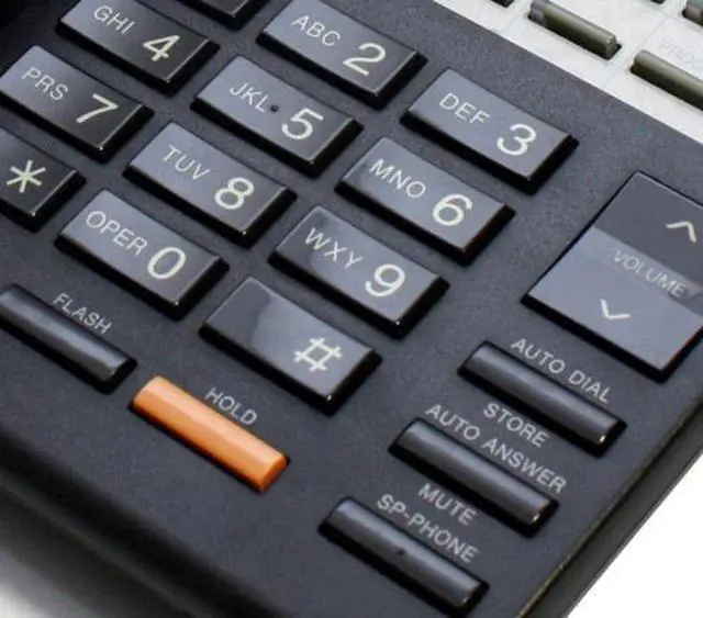 Alt view image 2 of 5 - Panasonic KX-T7220B-R Digital Hybrid Telephone - White