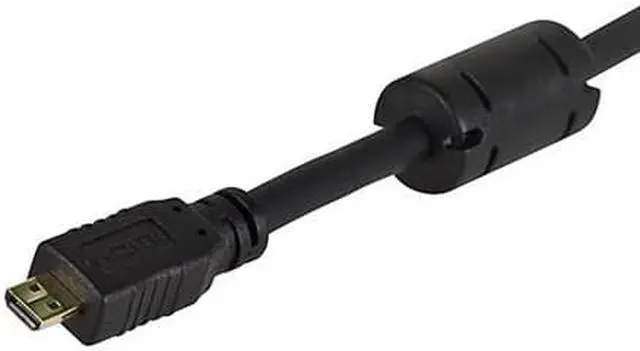 Alt view image 5 of 16 - Monoprice High Speed HDMI Cable - 3 Feet - Black | With HDMI Micro Connector, 4K @ 24Hz, 10.2Gbps, 34AWG