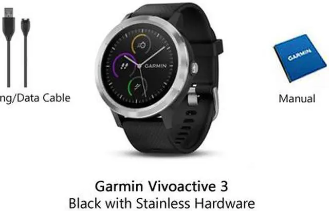 Alt view image 7 of 20 - VIVOACTIVE 3 BLK/STNLSS