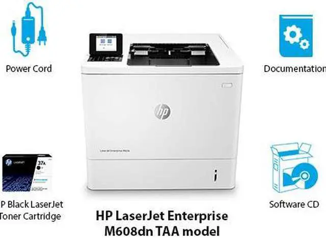 Alt view image 4 of 8 - HP LaserJet Enterprise M608dn - Printer - monochrome - Duplex - laser - A4/Legal Printer