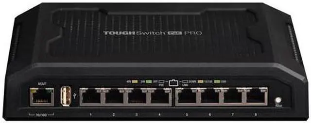 Alt view image 4 of 6 - UBIQUITI Ts-8-Pro Toughswitch Poe Pro 8 Ports Manageable 10 100 1000Baset 2 Layer Supported Desktop New