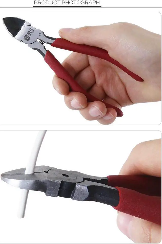 Alt view image 4 of 4 - BST-21 Electronic Cutting Mini Pliers Scissors Wires Cutter Electron Industry Repair Tools Hand Tool