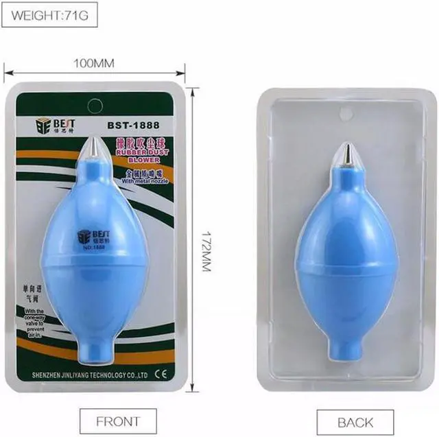 Alt view image 4 of 5 - BST-1888 Rubber Air Dust Blower Mini Pump Cleaner for Camera Lens Cleaning Mobile Phone Tablet Circuits Clean Repair Tool