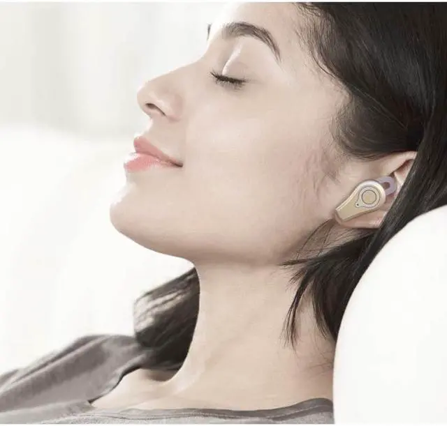 Alt view image 6 of 7 - DPRUI wireless headphones with Charging Box Wireless Stereo Earbud Business Earphone Bluetooth headphones for a mobile phone (Gold)