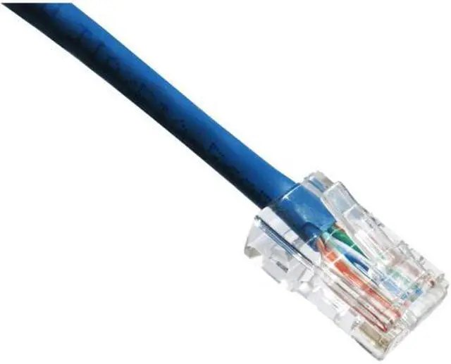 Alt view image 5 of 6 - Axion C6NB-B7-AX Axiom 7FT CAT6 550mhz Patch Cable - Category 6 for Network Device - Patch Cable - 7 ft - 1 x - 1 x - Gold-plated Contacts - Blue