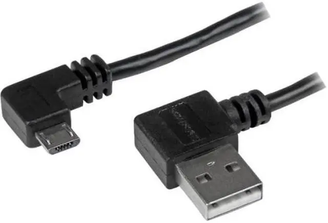 Alt view image 2 of 5 - StarTech.com 1m 3 ft Micro-USB Cable with Right-Angled Connectors - M/M - USB A to Micro B Cable