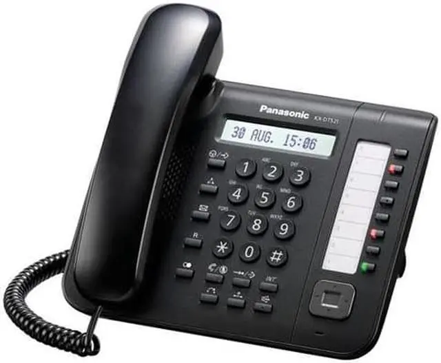 Alt view image 6 of 10 - Panasonic KX-DT521 Black 8 Button 1-line Digital Telephone