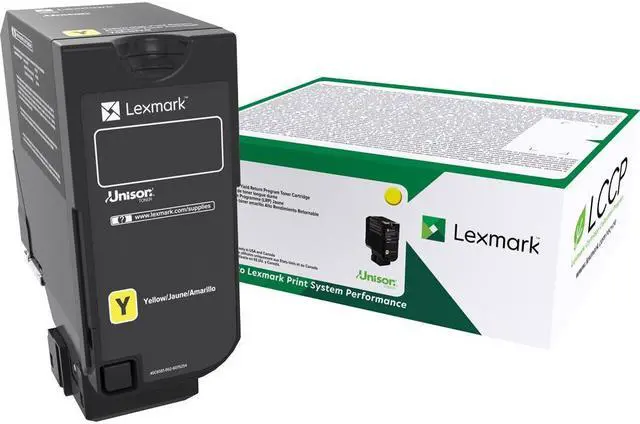 Alt view image 5 of 11 - Lexmark 74C10Y0 Return Program Toner Cartridge - Yellow