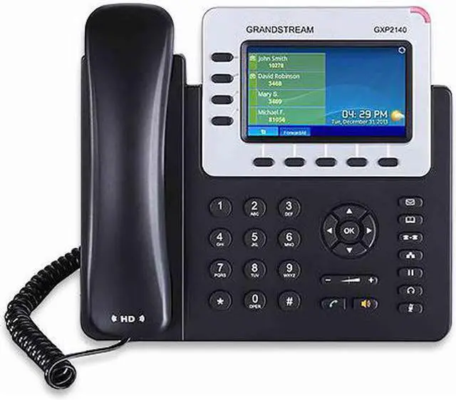 Alt view image 7 of 13 - Grandstream Gxp2140 Ip Phone - Wall Mountable