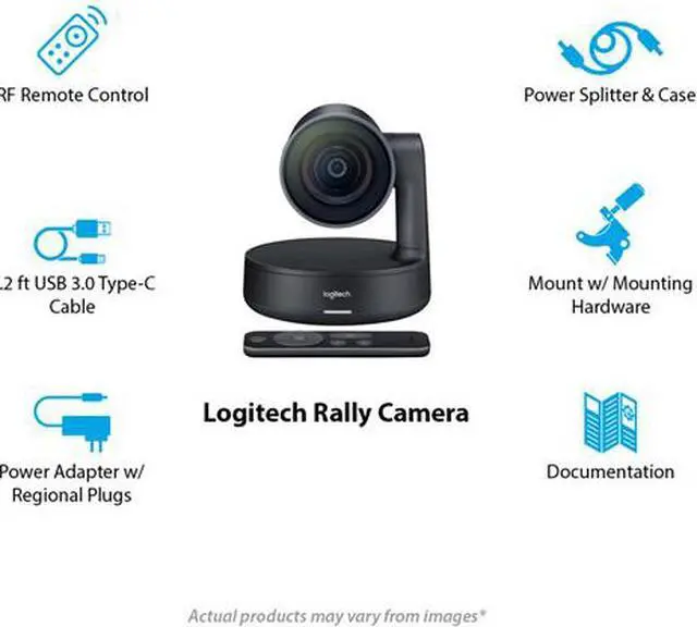 Alt view image 12 of 20 - Logitech Video Conferencing Camera - 13 Megapixel - 60 Fps - Matte Black Slate Gray - Usb 3.0