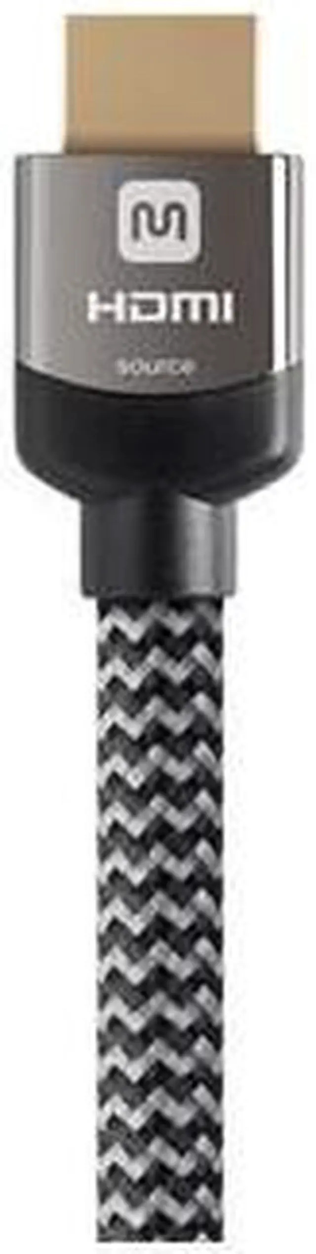 Alt view image 5 of 13 - Monoprice HDMI Cable - 60 feet - Gray | High Speed, Active Chipset, 4K@24Hz 10.2Gbps, 24AWG, CL3 Rated, Compatible with Apple TV / Roku / Blu-Ray Disc / PS4 and More - Luxe Series