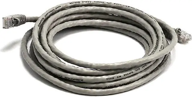 Alt view image 8 of 11 - Monoprice Cat5e Ethernet Patch Cable - 14 Feet - Gray | Network Internet Cord - RJ45, Stranded, 350Mhz, UTP, Pure Bare Copper Wire, 24AWG