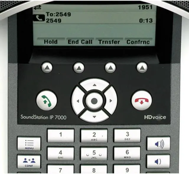 Alt view image 7 of 11 - Polycom 2200-40000-001 SoundStation IP 7000 Conference Phone POE