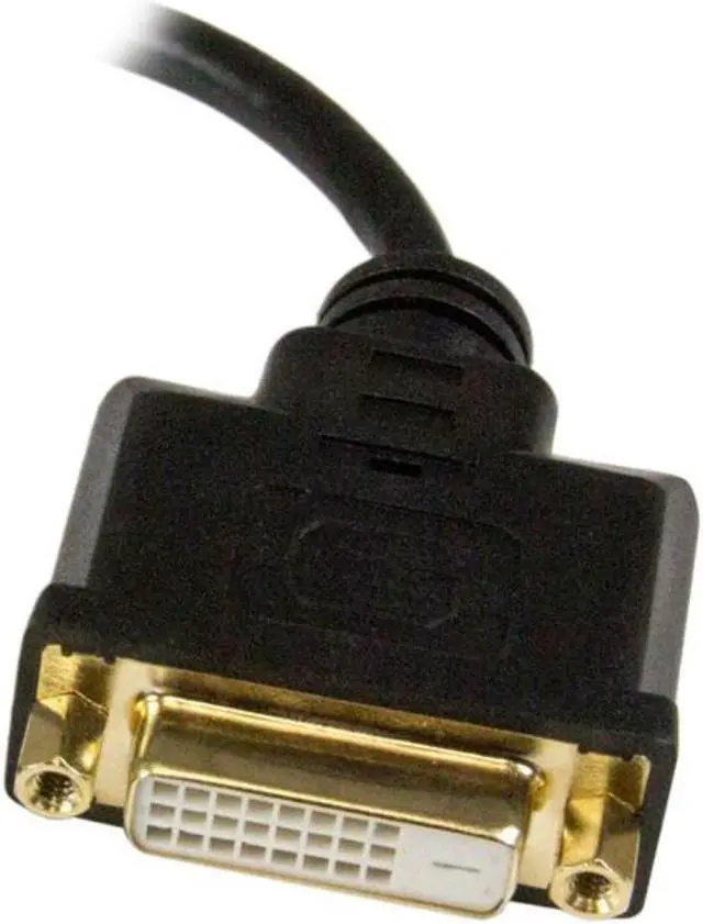 Alt view image 3 of 7 - StarTech.com HDDDVIMF8IN Micro HDMI to DVI-D Adapter M/F - 8in