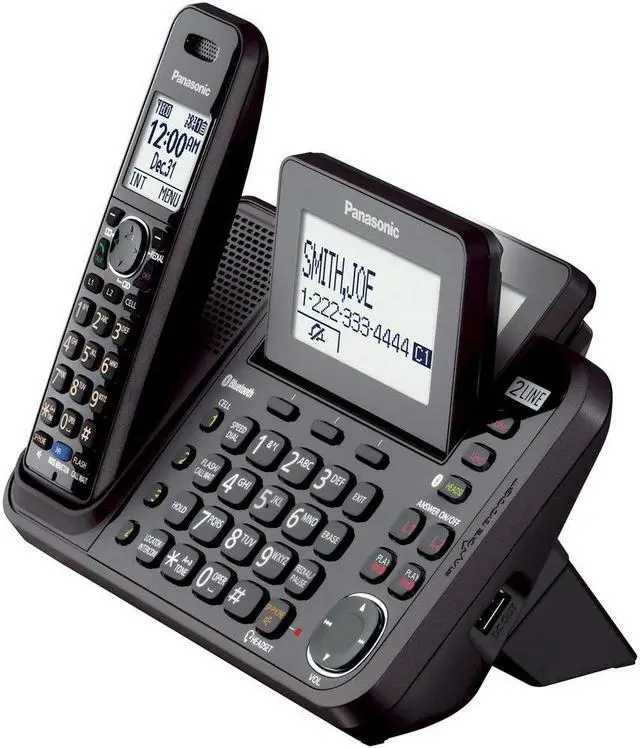 Alt view image 6 of 20 - Panasonic KX-TG9541B-N 1 Handset Cordless Phone