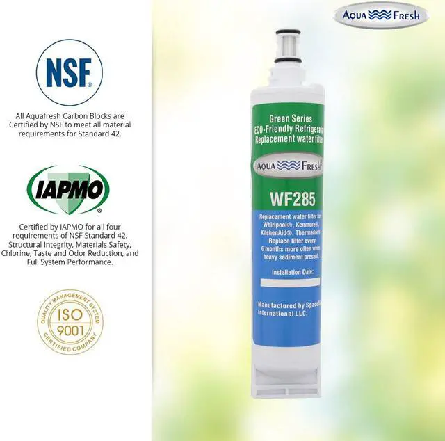 Alt view image 3 of 8 - Replacement Water Filter Compatible with Whirlpool GD5RHAXNQ00 Refrigerator Water Filter by Aqua Fresh