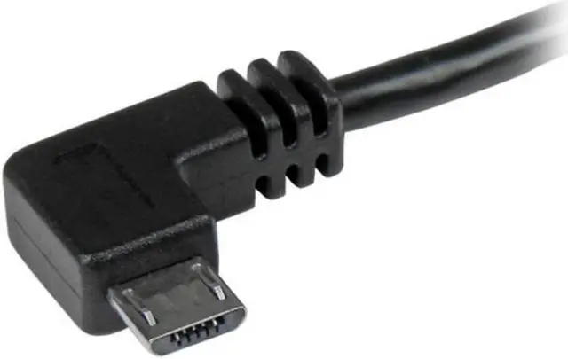 Alt view image 3 of 5 - StarTech.com 1m 3 ft Micro-USB Cable with Right-Angled Connectors - M/M - USB A to Micro B Cable