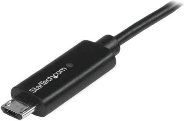 Alt view image 3 of 8 - StarTech.com 1m 3 ft Micro-USB Cable with LED Charging Light - M/M - USB to Micro USB Cable
