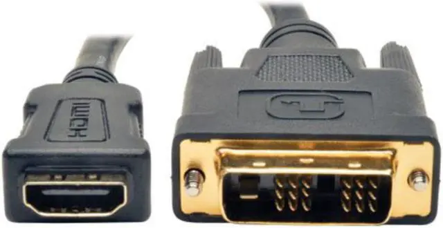 Alt view image 7 of 10 - TRIPP LITE P130-08N 8IN HDMI TO DVI ADAPTER CONVERTER CABLE CONNECTOR HDMI TO DVI-D F/M 8INCH