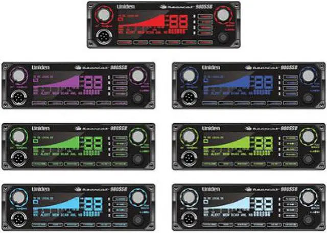 Alt view image 16 of 18 - Uniden Bearcat 880 CB Radio with 7 Color Backlit Display & NC Mic