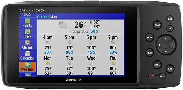 Alt view image 11 of 20 - Garmin GPSMAP 276Cx All-Terrain Navigator 5 Screen with 250 Routes (010-01607-00)