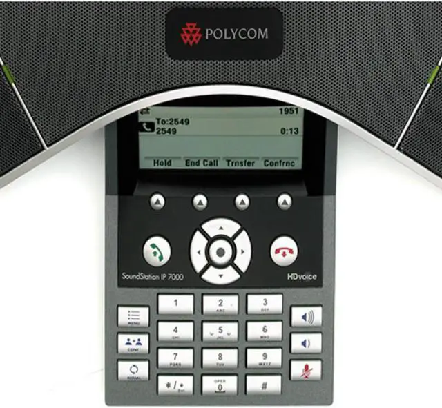 Alt view image 6 of 11 - Polycom 2200-40000-001 SoundStation IP 7000 Conference Phone POE