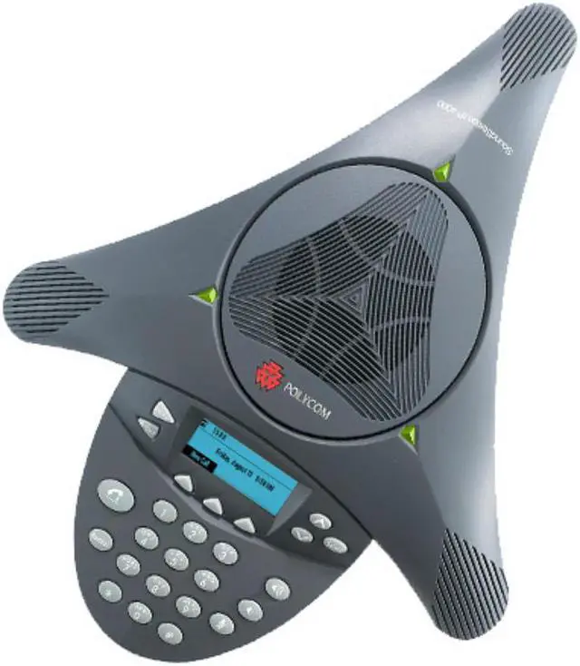 Alt view image 2 of 8 - Polycom Soundstation IP 4000 Conference Phone (2200-06640-001) Corded VoIP Conference Phone