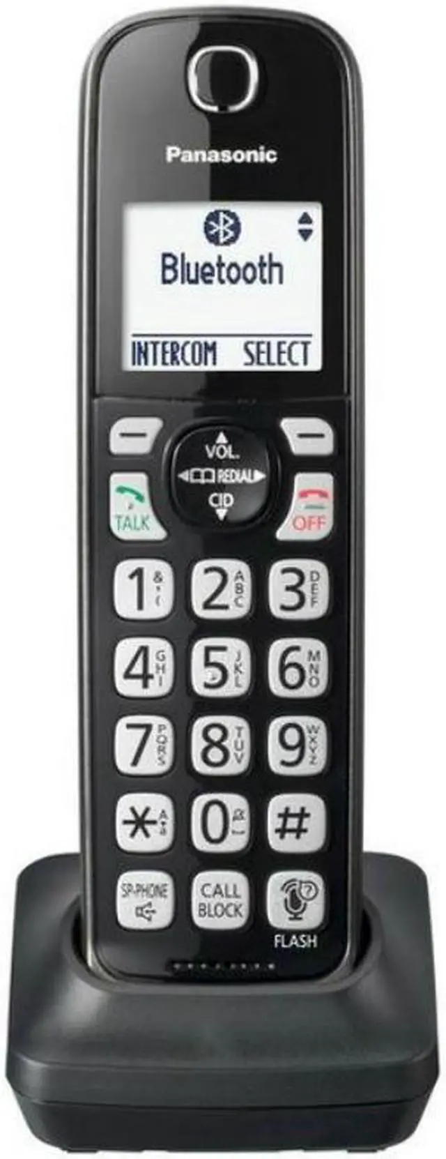 Alt view image 17 of 17 - Panasonic - KX-TGD563M - Panasonic Link2Cell KX-TGD563M Bluetooth/DECT 6.0 1.93 MHz Cordless Phone - Metallic Black -