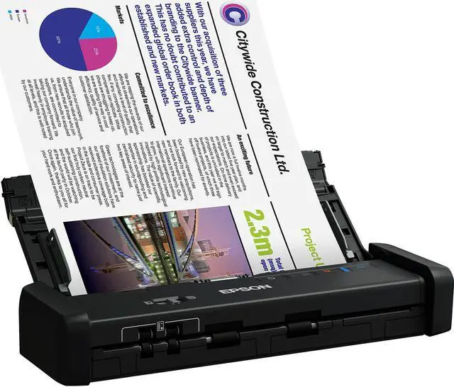 Alt view image 7 of 20 - Epson B11B243201 DS-320 Document Scanner