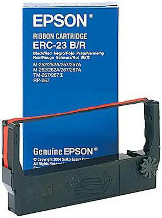 Alt view image 9 of 12 - Epson Ribbon Cartridge - Black/Red Ribbon Replacement Pack