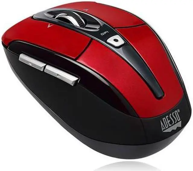 Alt view image 12 of 19 - ADESSO iMouse S60R Red 6 Buttons Tilt Wheel USB RF Wireless Optical Mouse