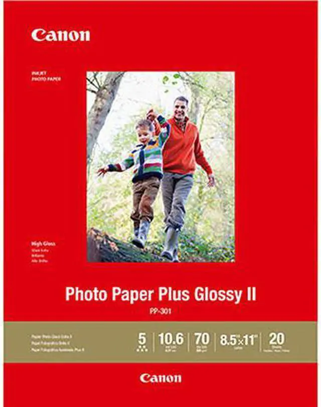 Alt view image 3 of 11 - Canon Photo Paper Plus Glossy Ii, 8.5 X 11, Glossy White, 20/Pack 1432C003