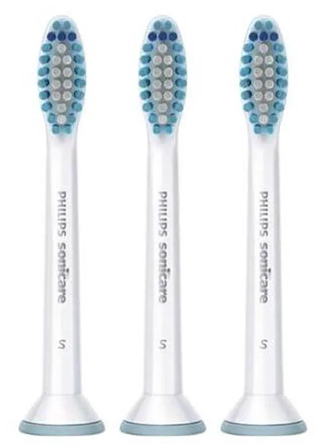 Main image of Philips Sonicare Sensitive replacement toothbrush heads for sensitive teeth, HX6053/64 (3 Pack)
