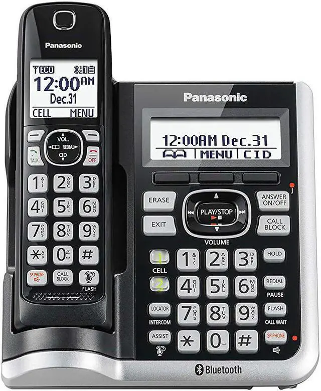 Alt view image 4 of 19 - Panasonic KXTGF575 Link2Cell Bluetooth Cordless Phone - 5 Handsets