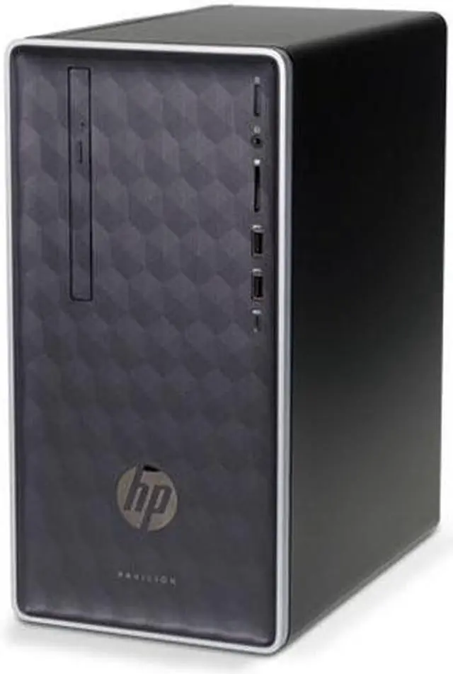 Alt view image 2 of 2 - HP Desktop Computer Pavilion 590-p0020 AMD Ryzen 3 2200G 4GB DDR4 1TB HDD AMD Radeon Vega 8 Windows 10 Home 64-Bit