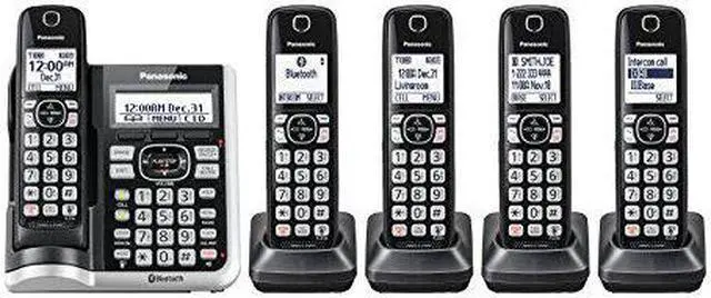 Alt view image 2 of 19 - Panasonic KXTGF575 Link2Cell Bluetooth Cordless Phone - 5 Handsets