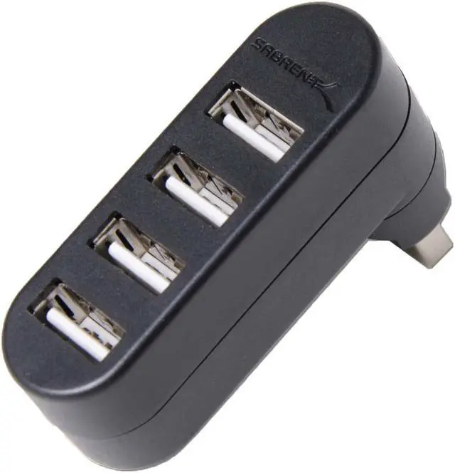 Alt view image 13 of 20 - Sabrent 4-Port USB 2.0 Hub [90°/180° Degree Rotatable] (HB-UMN4)