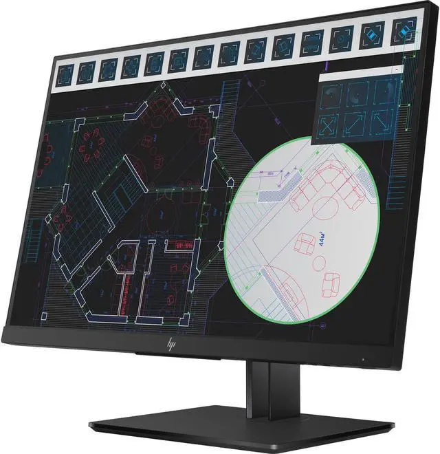 Alt view image 3 of 14 - HP Z24i G2 - LED monitor - 24" (24" viewable) - 1920 x 1200 WUXGA Monitor Display