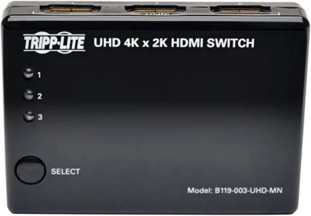 Alt view image 3 of 17 - Tripp Lite 3 Port Hdmi Mini Switch For Video And Audio 4K X 2K Uhd 30 Hz