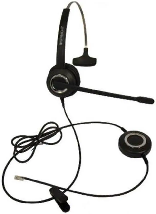 Alt view image 2 of 17 - Zum RJ9M Universal Desktop Headset - Monaural