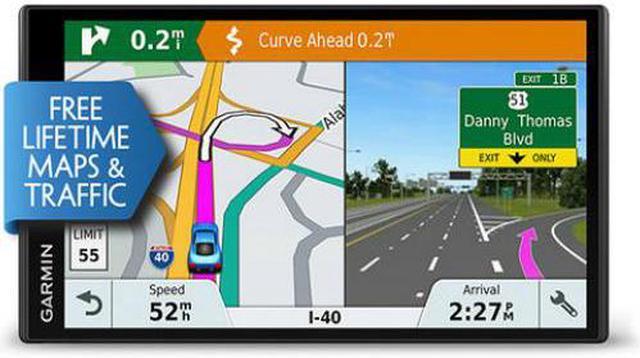 Garmin DriveSmart LMT-S, 6.95 GPS Navigator, Free Map Traffic Updates Navigation - Newegg.com