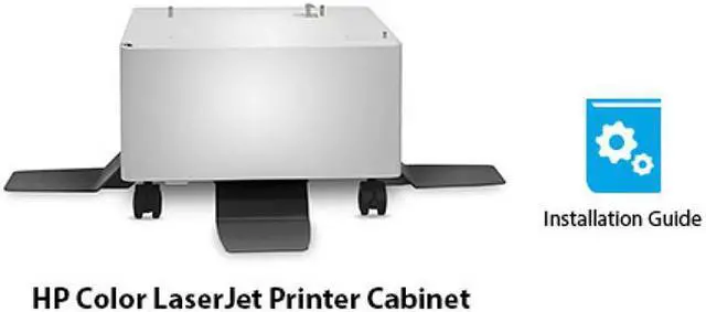 Alt view image 3 of 13 - HP Color LaserJet Printer Cabinet