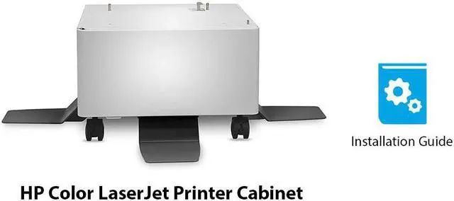 Alt view image 4 of 13 - HP Color LaserJet Printer Cabinet