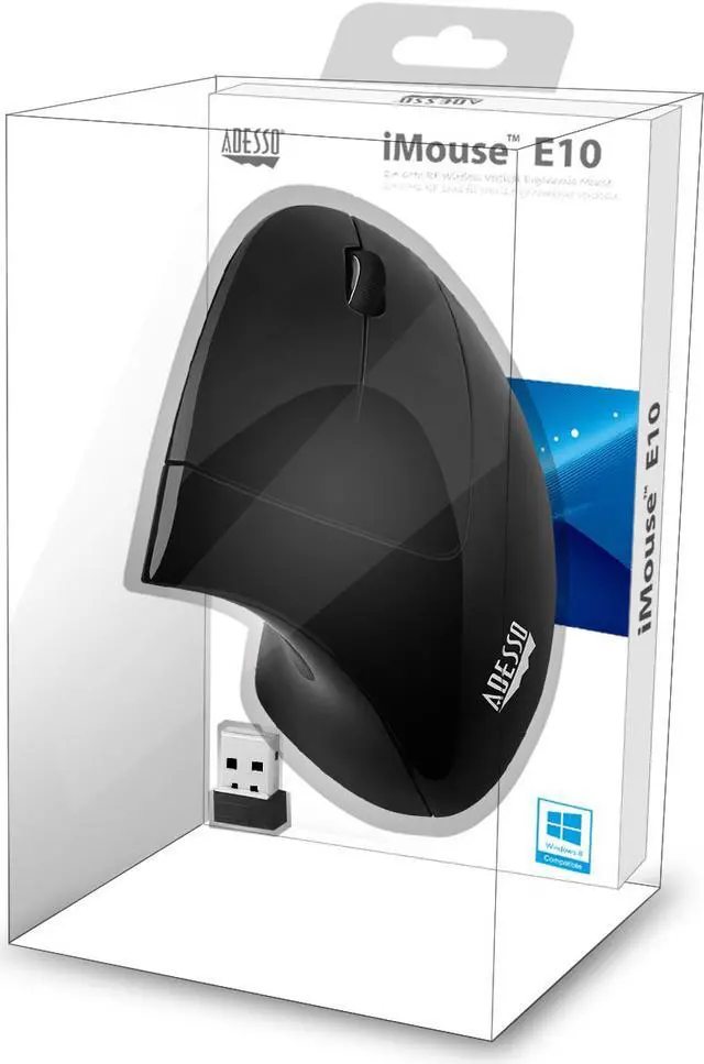 Alt view image 10 of 19 - 2.4ghz Rf Vertical Ergo Mouse