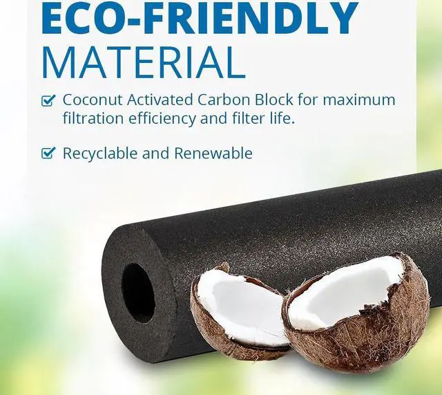 Alt view image 7 of 8 - Replacement Water Filter Compatible with Whirlpool GD5RHAXNQ00 Refrigerator Water Filter by Aqua Fresh