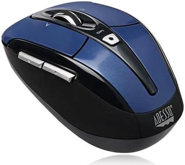 Alt view image 9 of 20 - ADESSO iMouse S60L Blue 6 Buttons Tilt Wheel USB RF Wireless Optical Mouse